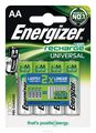  Energizer "Recharge Universal",  AA, 1300 mAh, 4 