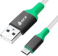 GCR GCR-50547, White Green Black  USB microUSB (0,5 )