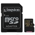 Kingston microSDXC Class 10 UHS-I 64GB   (SDCA10/64GB)