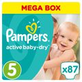 Pampers  Active Baby-Dry 11-18  ( 5) 87 