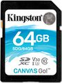 Kingston SDXC Canvas Go! UHS-I Class U3 64GB  