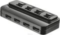 Trust 4 Port USB 2.0 Hub, Black USB-