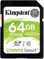 Kingston SDXC Canvas Select UHS-I 64GB  
