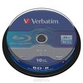 Verbatim BD-R 25GB, 6x, 10, Cake Box, (43742)