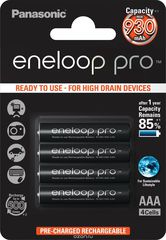  Panasonic "Eneloop Pro",  AAA, 930 , 4 