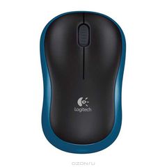 Logitech M185 Wireless Mouse, Blue (910-002239)