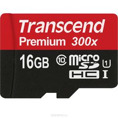 Transcend microSDHC UHS-I 300 Class 10 16GB  