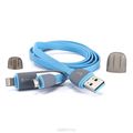 Zetton ZTLSUSB2IN1 USB    Apple 8 pin/Micro-USB, Blue