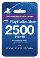 Playstation Store  :   2500 .