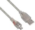 Greenconnect Premium GCR-UA2MCB2-BD2S, Clear  microUSB-USB 0.5 