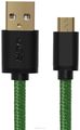 Greenconnect Russia GCR-UA11MCB6-BB2S-G, Green Black  microUSB-USB (0,15 )