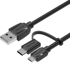 Vention Black Edition  microUSB/ USB 2.0 + USB Type C (1 )