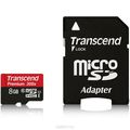 Transcend microSDHC Class 10 UHS-I 300x 8GB     (TS8GUSDU1)