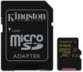Kingston microSDXC Gold UHS-I Speed Class 3 (U3) 64GB    