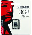 Kingston microSDHC Class 4 8GB  