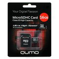 QUMO microSDHC Class 10 UHS-I 16GB   +  SD