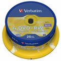  DVD+RW Verbatim 4.7Gb 4x Cake Box (25 )