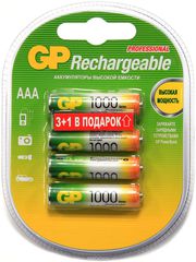   "GP Batteries", NiMh, 1000 mAh,  , 4 