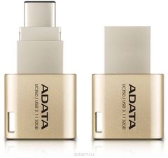 ADATA AUC350 32GB, Golden USB -