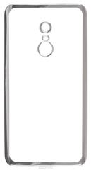 Skinbox 4People Silicone Chrome Border -  Xiaomi Redmi Note 4 (Mediatek) , Silver