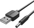 Vention VAS-A66-B080 USB 2.0 - jack 3.5, Black  (0,8 )