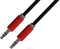 GCR GCR-AVC015, Black Red - Jack 3,5mm - Jack 3,5mm (0,15 )