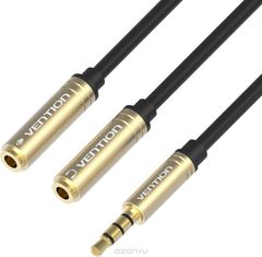 Vention BBCBY Jack 3.5 mm - 2  Jack 3.5 mm, Black - (0,3 )