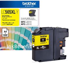 Brother LC565XLY, Yellow   Brother MFC-J2310, MFC-J2510, MFC-J3520, MFC-J3720