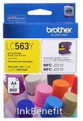 Brother LC563Y, Yellow   Brother MFC-J2310, MFC-J2510, MFC-J3520, MFC-J3720