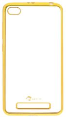 Skinbox 4People Silicone Chrome Border -  Xiaomi RedMi 4A, Gold