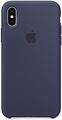 Apple Silicone Case   iPhone X, Midnight Blue