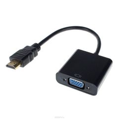 GCR GCR-HD2VGA, Black - HDMI->VGA