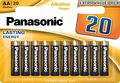   Panasonic "Alkaline Power", LR6 (AA), 1,5, 20 