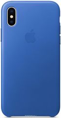 Apple Leather Case   iPhone X, Electric Blue