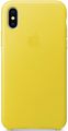 Apple Leather Case   iPhone X, Spring Yellow