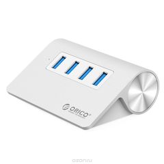 Orico M3H4, Silver USB-