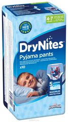 Huggies -   DryNites 4-7  17-30  10 