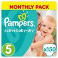 Pampers  Active Baby-Dry 11-18  Junior 150 