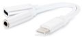 Cablexpert CCA-UC3.5F-02-W, White  USB Type-C/Jack3.5 F+ Type-C F