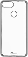 Skinbox Silicone Chrome Border 4People   ASUS ZenFone Max Plus (M1), Silver
