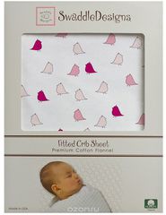 SwaddleDesigns   Fitted Crib Sheet VB Lt. Chickies 70  132 