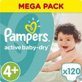 Pampers  Active Baby-Dry 9-16  ( 4+) 120 