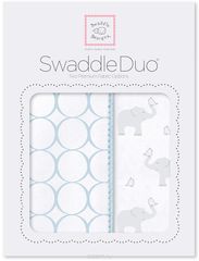 SwaddleDesigns   Swaddle Duo PB Elephant & Chickies Mod Duo 2 
