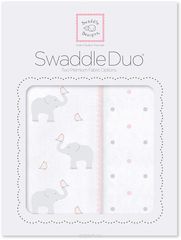 SwaddleDesigns   Swaddle Duo PP Elephant Chickies 2 