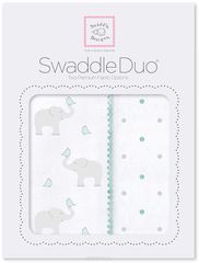 SwaddleDesigns   Swaddle Duo SC Elephant Chickies 2 