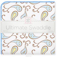 SwaddleDesigns   Pstl Blue Paisley