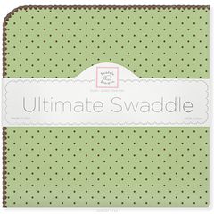 SwaddleDesigns   Lime w BR Dot