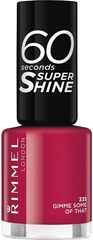 Rimmel    "60 Seconds Super Shine",   335 (gimme some of that), 8 