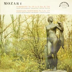 W. A. Mozart. Czech Philharmonic Orchestra. Vaclav Talich. Slovak Philharmonic Orchestra. Ludovit Rajter. Symphony No. 39 In E Flat, K. 543. Serenata  Notturna No. 6, K. 239 (LP)