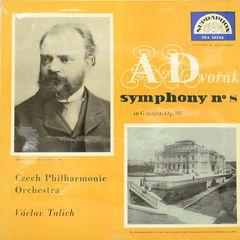 A Dvorak, Czech Philharmonic Orchestra, Vaclav Talich. Symfonie No. 8 In G Major, Op. 88 (LP)